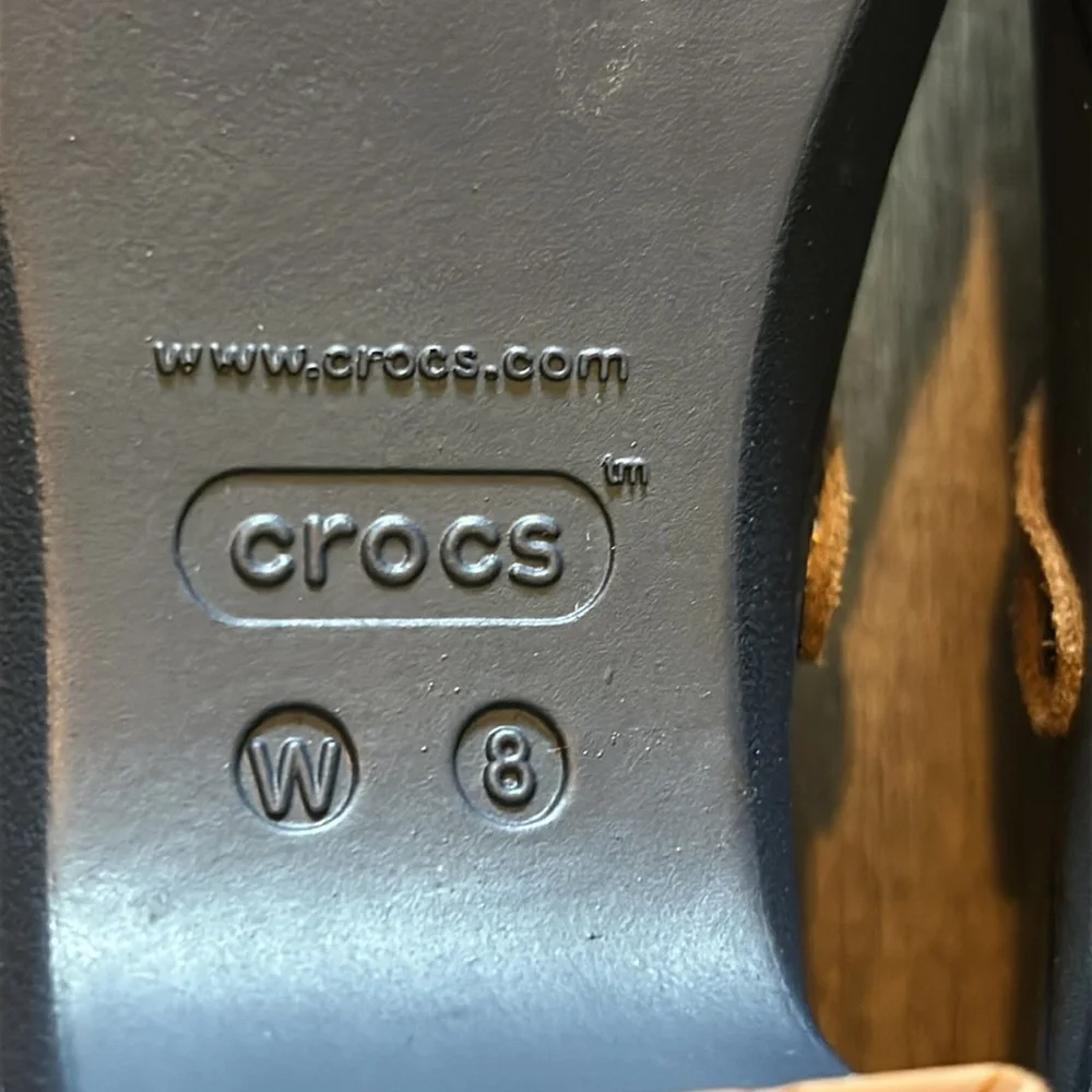CROCS "SARAH" CLOG MULE DUAL COMFORT NAVY SIZE 8 - Picture 7 of 7